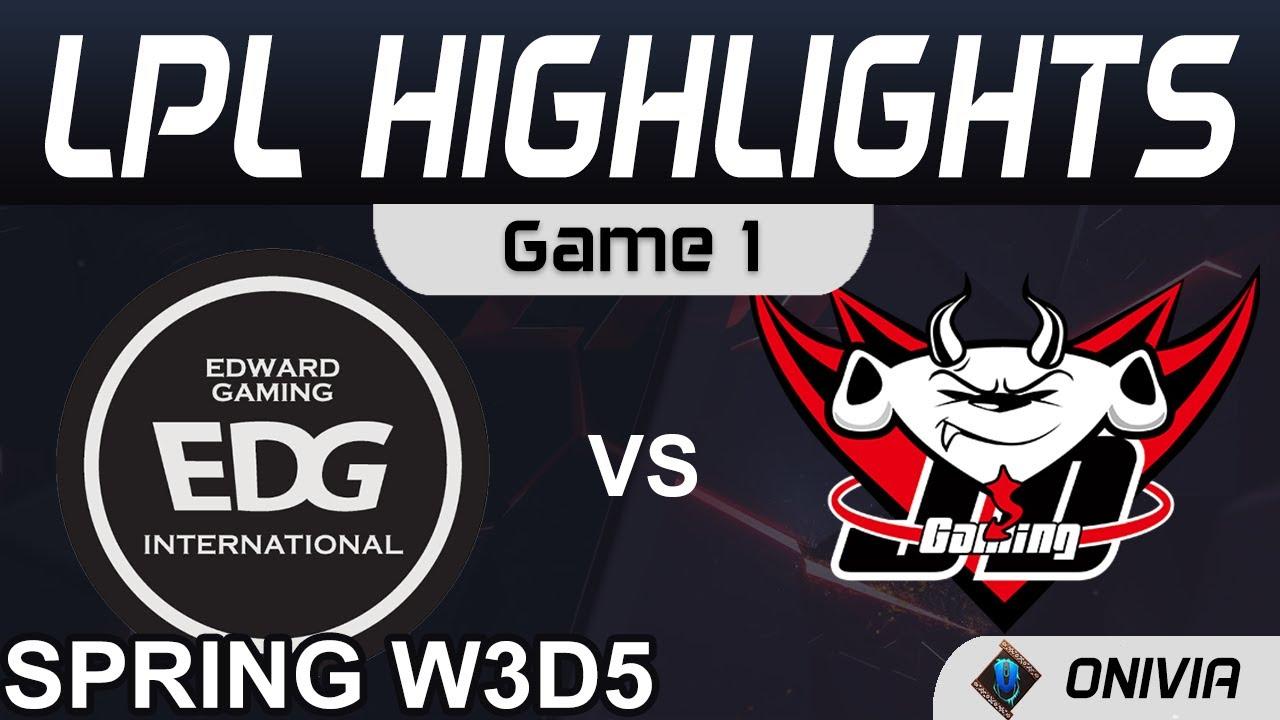 EDG vs JDG Highlights Game 1 LPL Spring Season 2021 W3D5 Edward Gaming vs JD Gaming by Onivia thumbnail