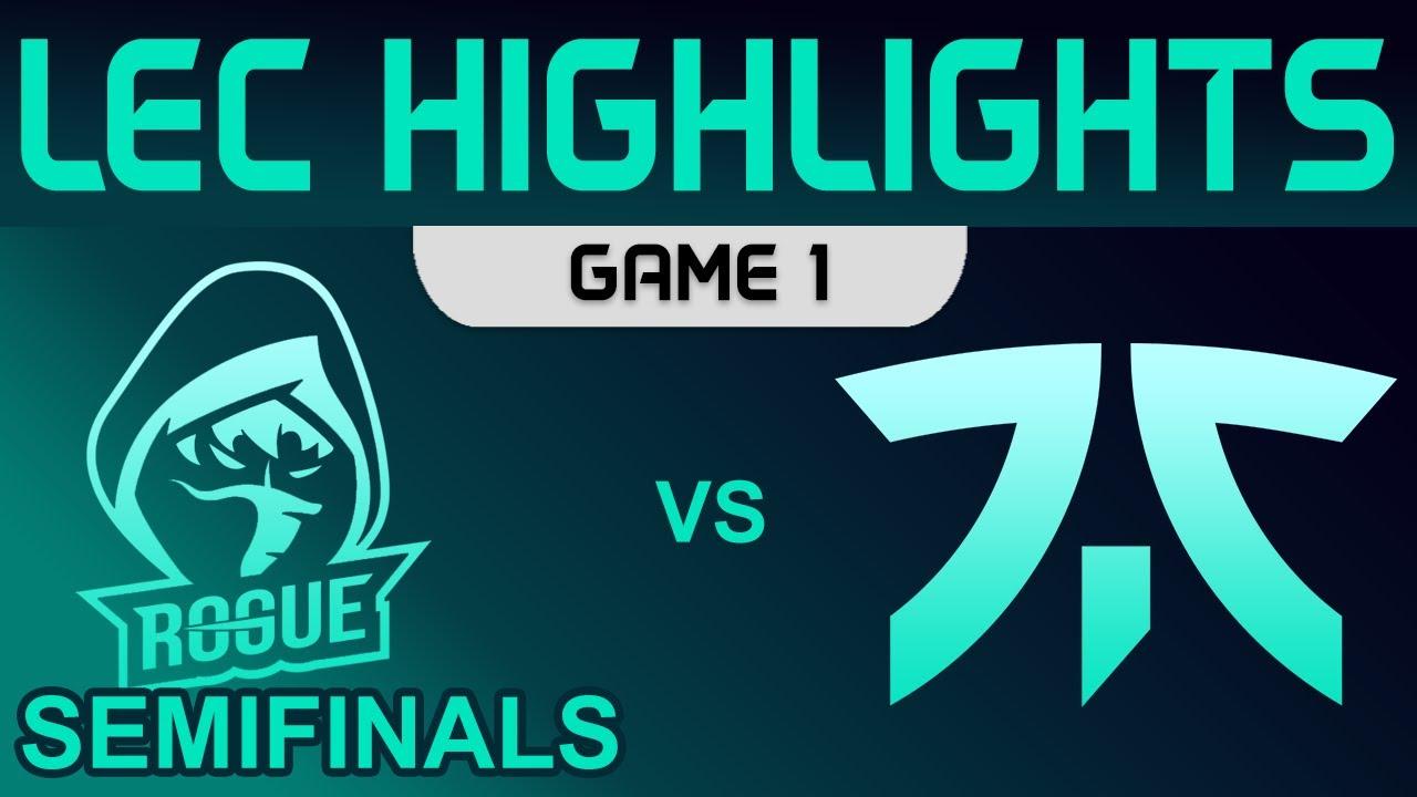 RGE vs FNC Highlights Game 1 Playoffs Semifinals LEC Summer 2022 Rogue vs Fnatic by Onivia thumbnail