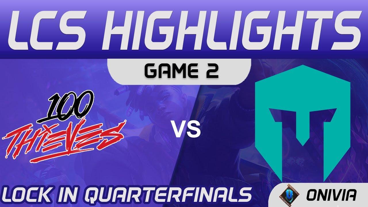 100 vs IMT Highlights Game 2 LCS Lock In Quarterfinals 2021 100 Thieves vs Immortals by Onivia thumbnail