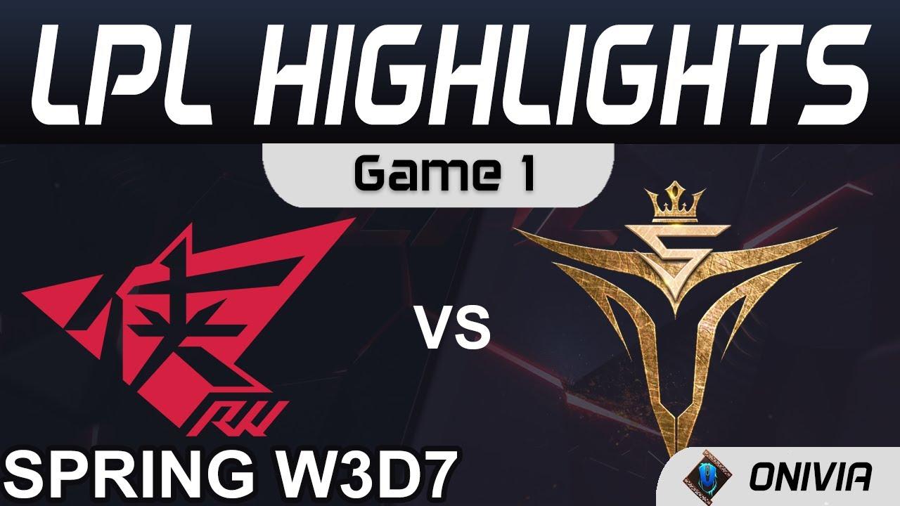 RW vs V5 Highlights Game 1 LPL Spring Season 2021 W3D7 Rogue Warriors vs Victory Five by Onivia thumbnail