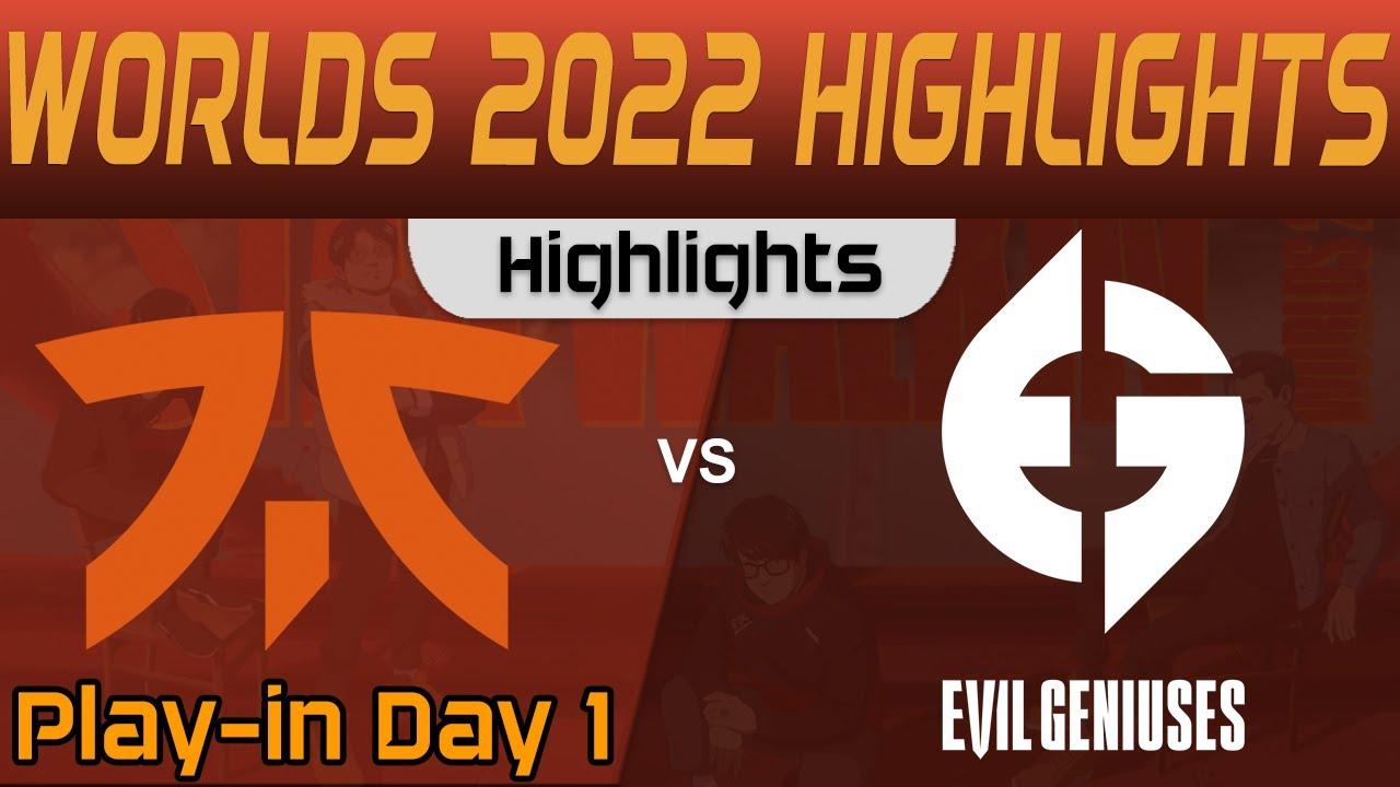 FNC vs EG Highlights Worlds 2022 Play In Fnatic vs Evil Geniuses by Onivia thumbnail