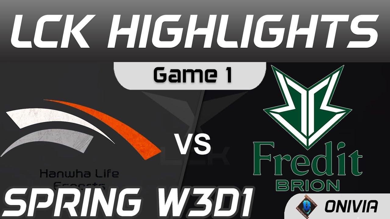 HLE vs BRO Highlights Game 1 Spring Season 2021 W3D1 Hanwha Life Esports vs Fredit BRION by Onivia thumbnail