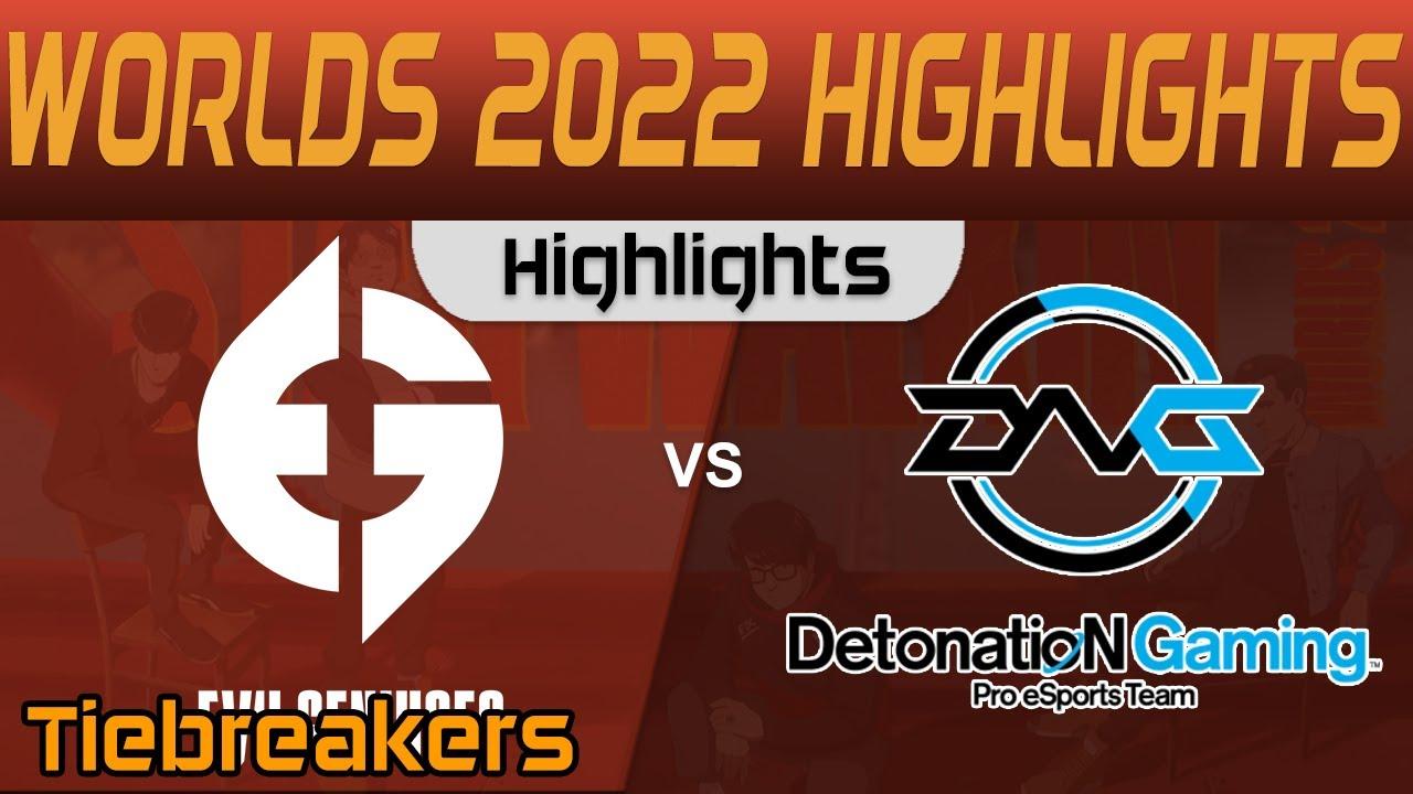 EG vs DFM Highlights Tiebreakers Worlds 2022 Play In Evil Geniuses vs DetonatioN FocusMe by Onivia thumbnail