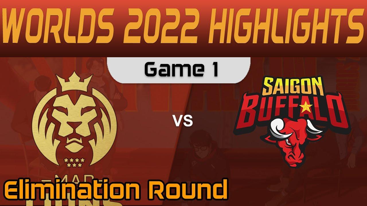 MAD vs SGB Highlights Game 1 Elimination Round Worlds 2022 MAD Lions vs Saigon Buffalo by Onivia thumbnail