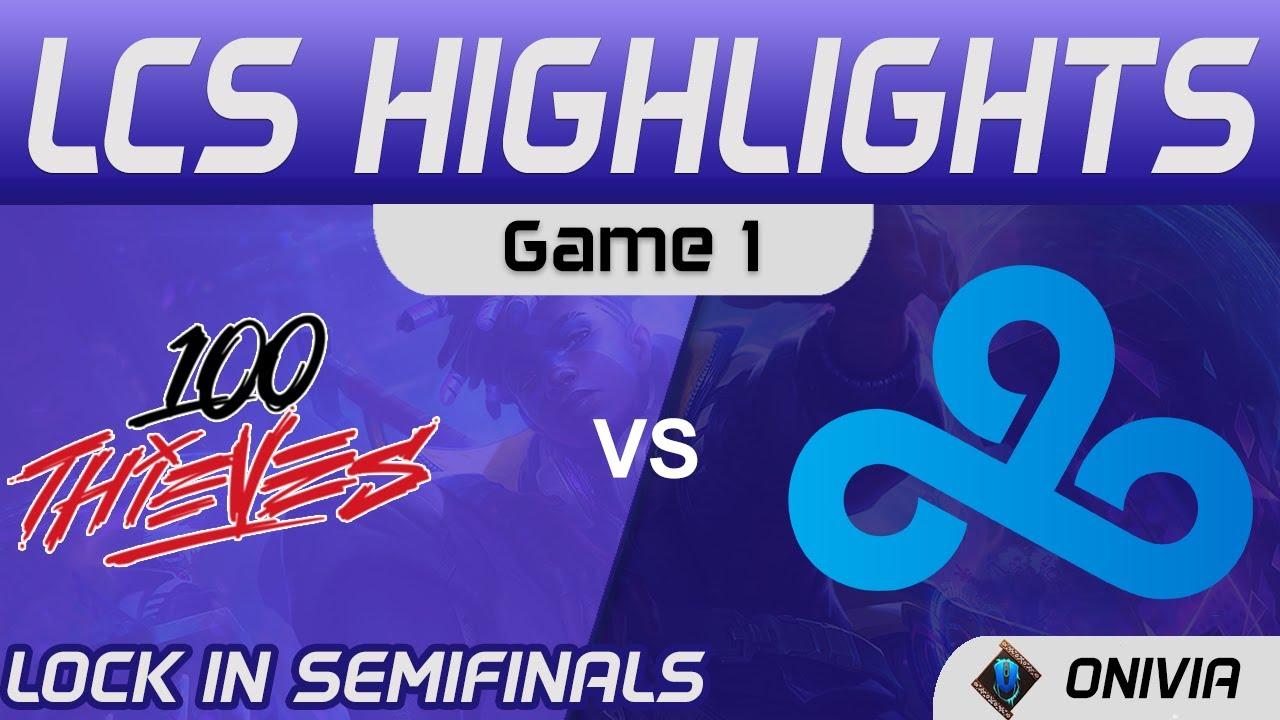 100 vs C9 Highlights Game 1 LCS Lock In Semifinals 2021 100 Thieves vs Cloud9 by Onivia thumbnail