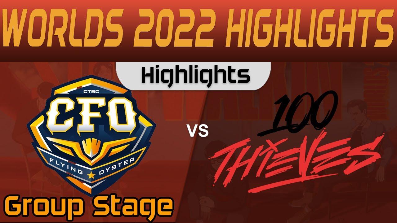 CFO vs 100 Highlights Group Stage Worlds 2022 CTBC Flying Oyster vs 100 Thieves by Onivia thumbnail