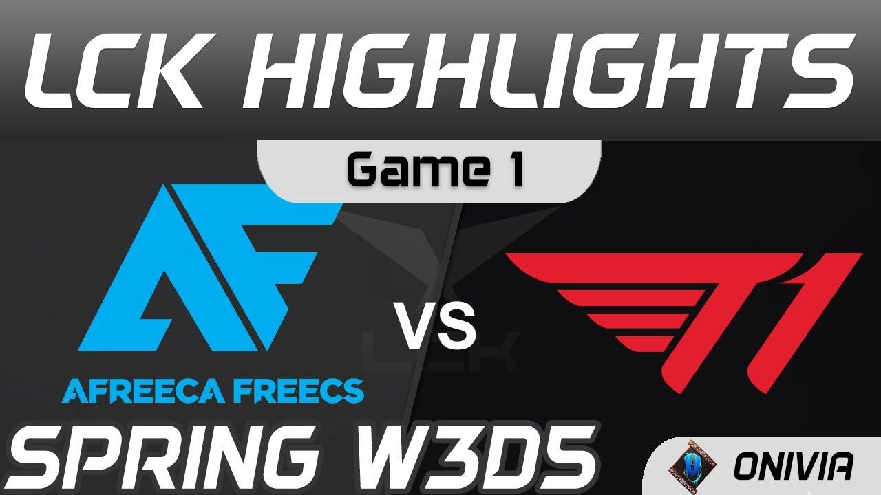 AF vs T1 Highlights Game 1 Spring Season 2021 W3D5 Afreeca Freecs vs T1 by Onivia thumbnail