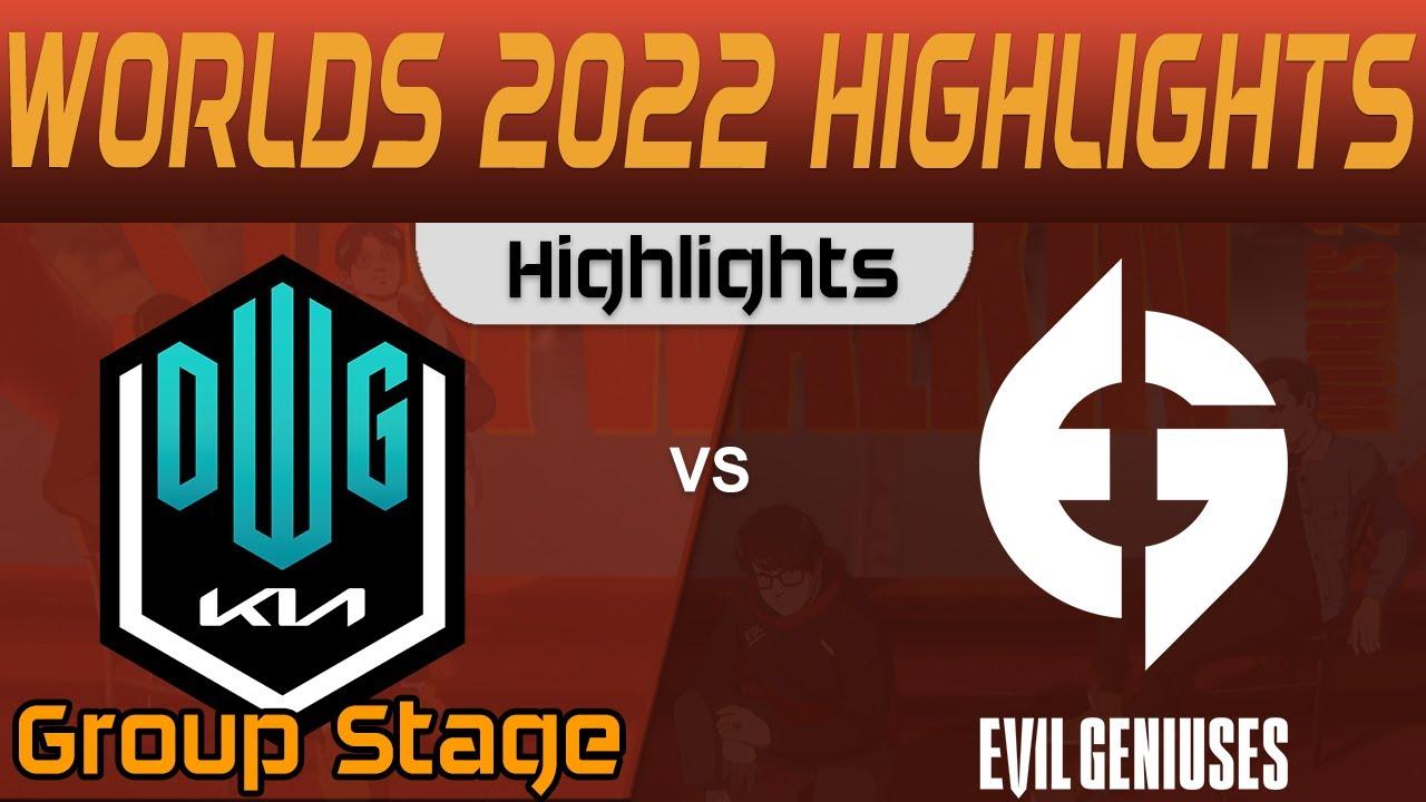 DK vs EG Highlights Group Stage Worlds 2022 DWG KIA vs Evil Geniuses by Onivia thumbnail