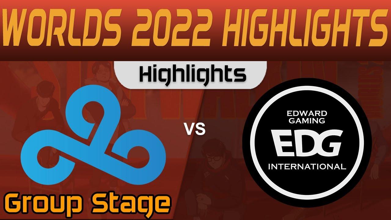 C9 vs EDG Highlights Group Stage Worlds 2022 Cloud9 vs EDward Gaming by Onivia thumbnail