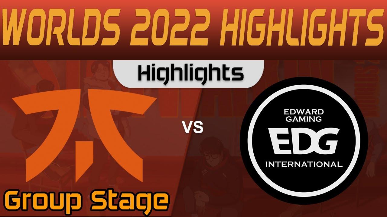 FNC vs EDG Highlights Group Stage Worlds 2022 Fnatic vs EDward Gaming by Onivia thumbnail