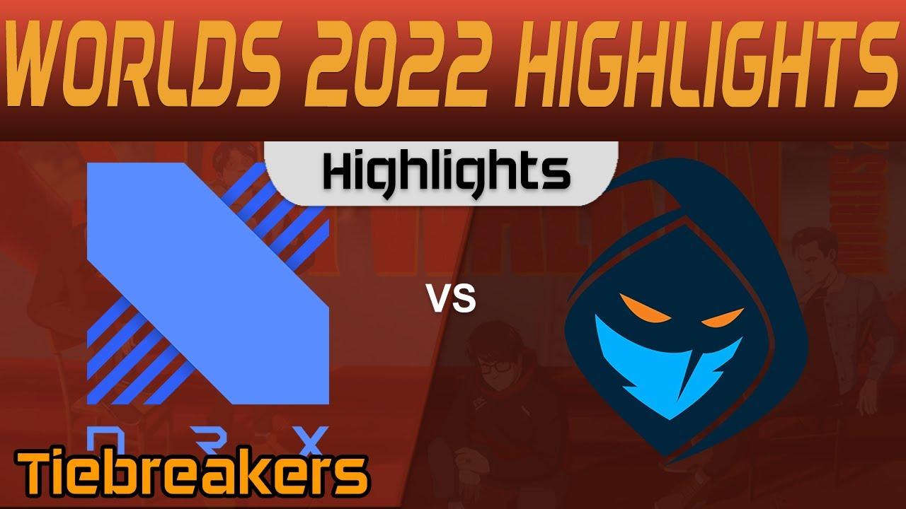 DRX vs RGE Highlights Tiebreakers Group Stage Worlds 2022 DragonX vs Rogue by Onivia thumbnail