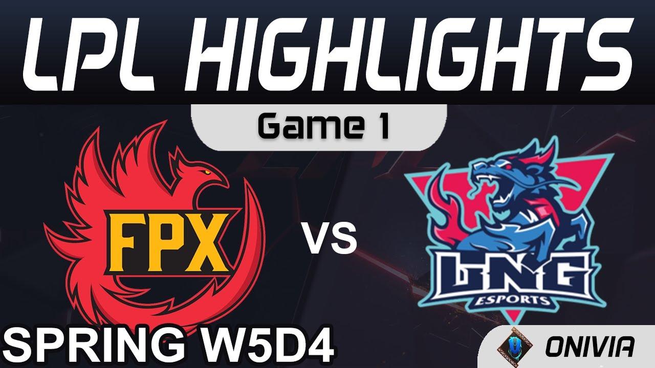 FPX vs LNG Highlights Game 1 LPL Spring Season 2021 W5D4 FunPlus Phoenix vs LNG Esports by Onivia thumbnail