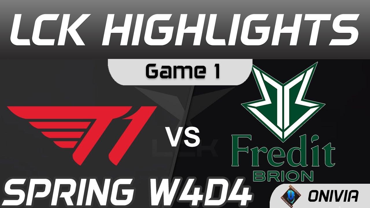 T1 vs BRO Highlights Game 1 Spring Season 2021 W4D4 T1 vs Fredit BRION by Onivia thumbnail