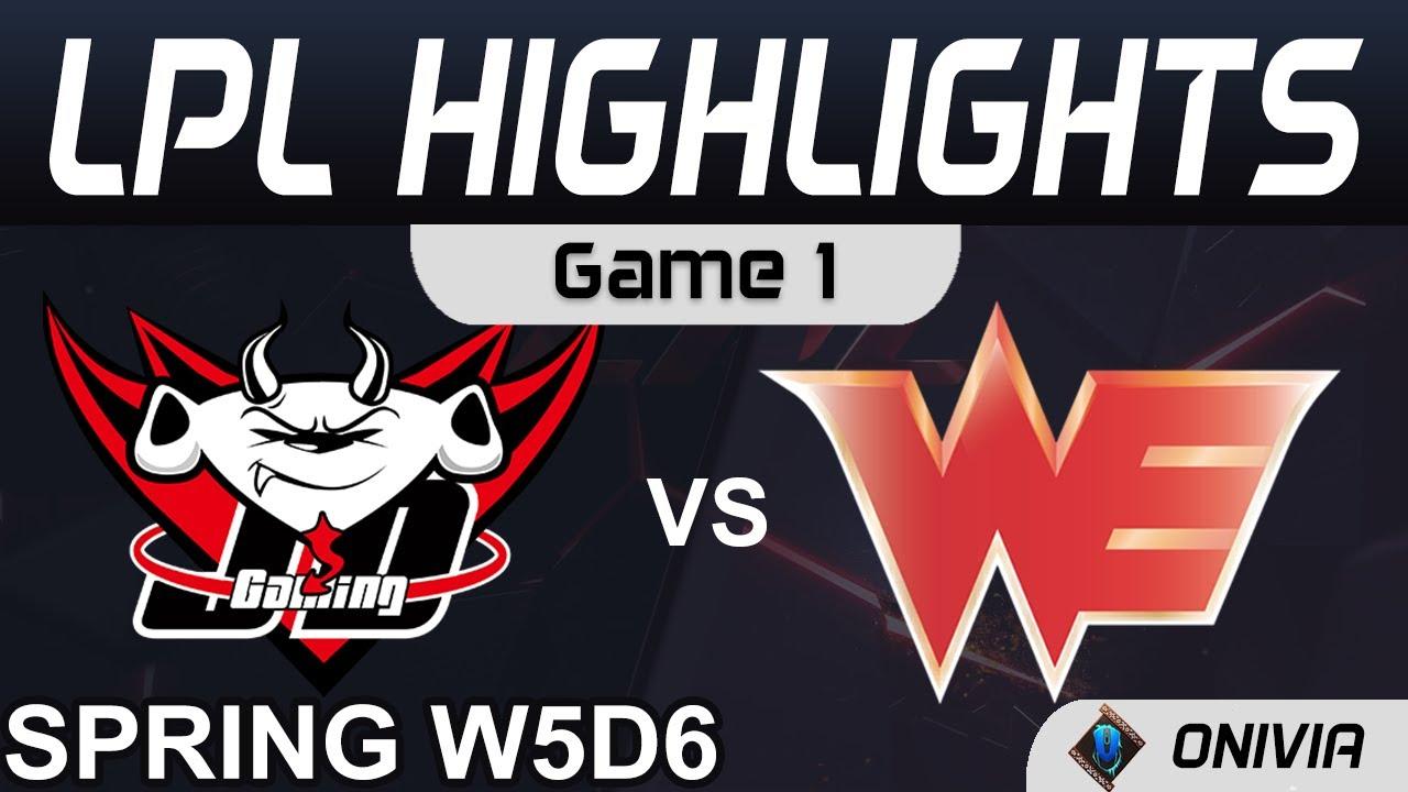 JDG vs WE Highlights Game 1 LPL Spring Season 2021 W5D6 JD Gaming vs Team WE by Onivia thumbnail