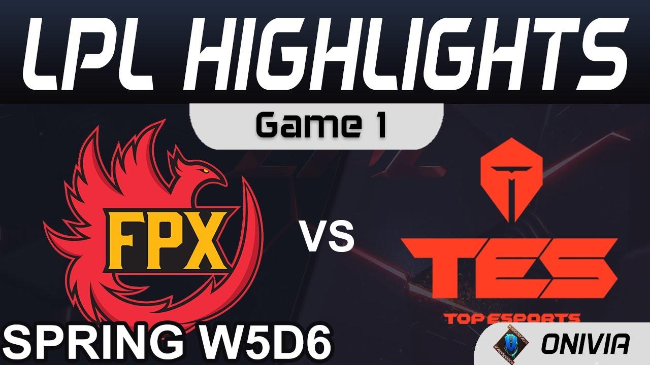 FPX vs TES Highlights Game 1 LPL Spring Season 2021 W5D6 FunPlus Phoenix vs Top Esports by Onivia thumbnail