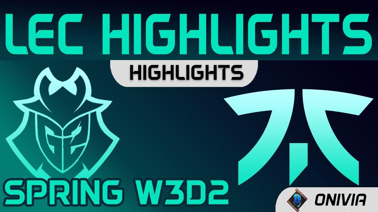 G2 vs FNC Highlights LEC Spring Season 2021 W3D2 G2 Esports vs Fnatic by Onivia thumbnail