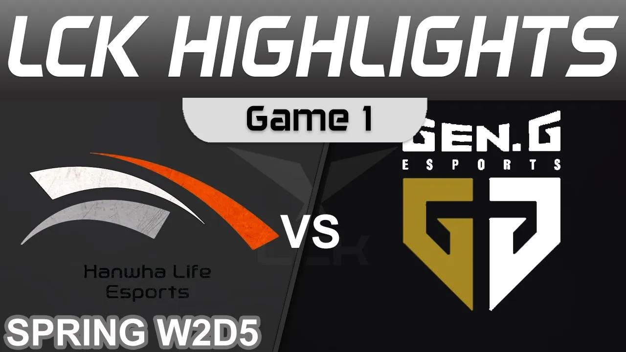 HLE vs GEN Highlights Game 1 LCK Spring Season 2023 W2D5 Hanwha Life Esports vs Gen G by Onivia thumbnail