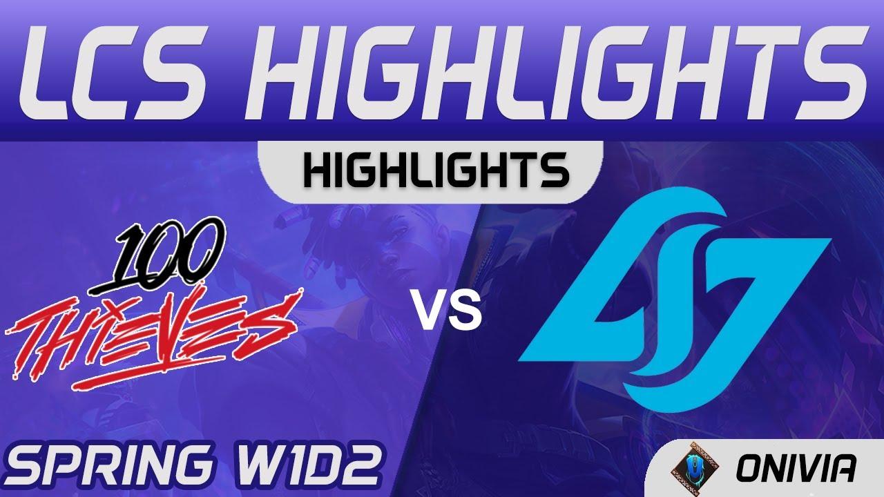 100 vs CLG Highlights LCS Spring Season 2021 W1D2 100 Thieves vs Counter Logic Gaming by Onivia thumbnail