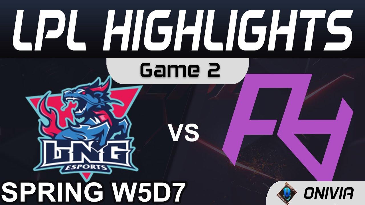 LNG vs RA Highlights Game 2 LPL Spring Season 2021 W5D7 LNG Esports vs Rare Atom by Onivia thumbnail