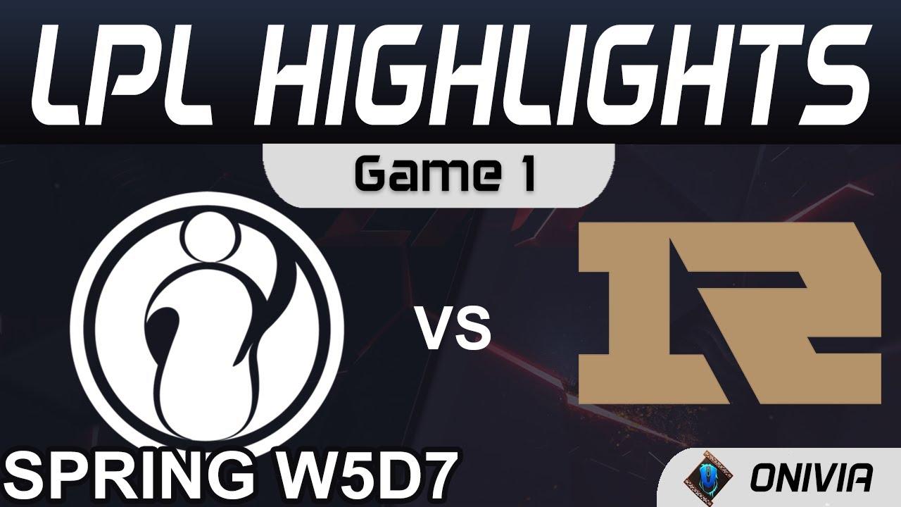 IG vs RNG Highlights Game 1 LPL Spring Season 2021 W5D7 Invictus Gaming vs Royal Never Give Up by On thumbnail