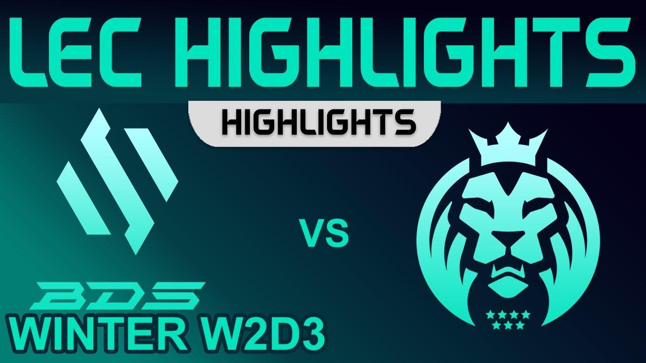 BDS vs MAD Highlights LEC Winter Season 2023 W2D3 Team BDS vs MAD Lions Lions by Onivia thumbnail