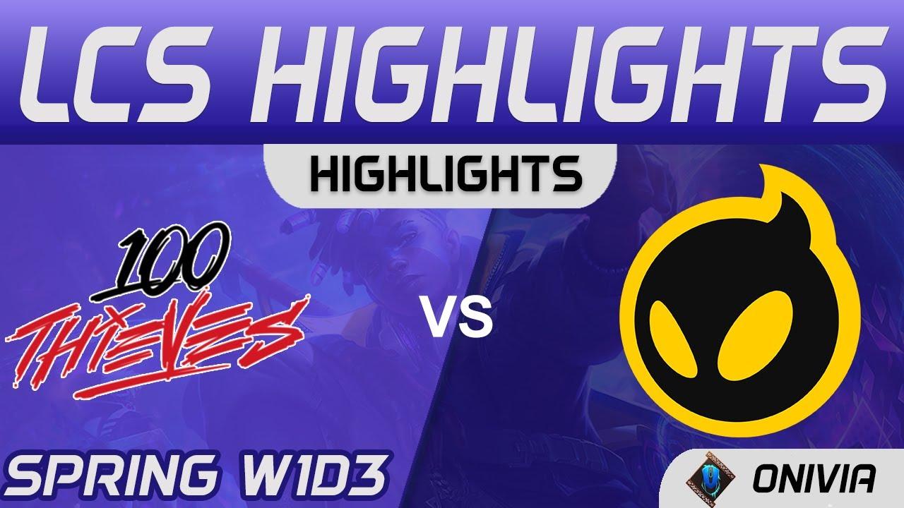 100 vs DIG Highlights LCS Spring Season 2021 W1D3 100 Thieves vs Dignitas by Onivia thumbnail