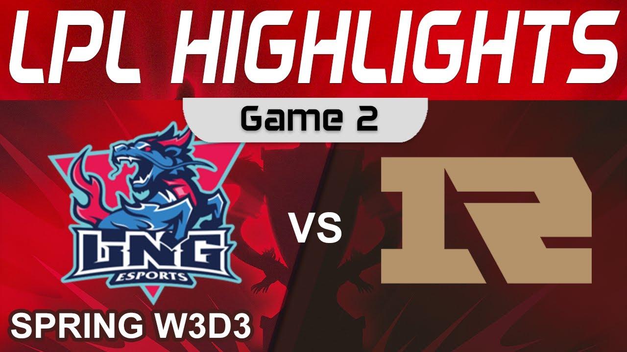 LNG vs RNG Highlights Game 2 LPL Spring Season 2023 W3D3 LNG Esports vs Royal Never Give Up by Onivi thumbnail