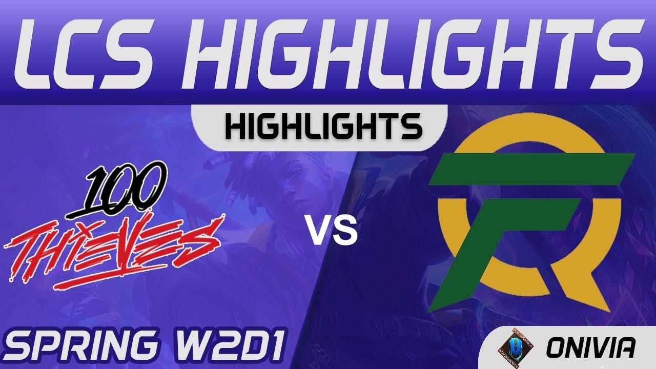 100 vs FLY Highlights LCS Spring Season 2021 W2D1 100 Thieves vs FlyQuest by Onivia thumbnail