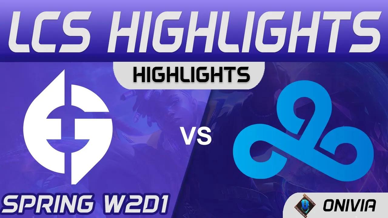 EG vs C9 Highlights LCS Spring Season 2021 W2D1 Evil Geniuses vs Cloud9 by Onivia thumbnail