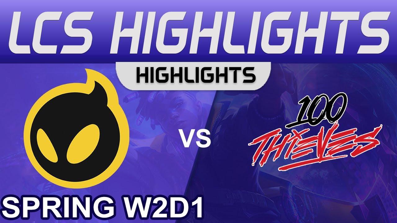 DIG vs 100 Highlights LCS Spring Season 2023 W2D1 Dignitas vs 100 Thieves by Onivia thumbnail