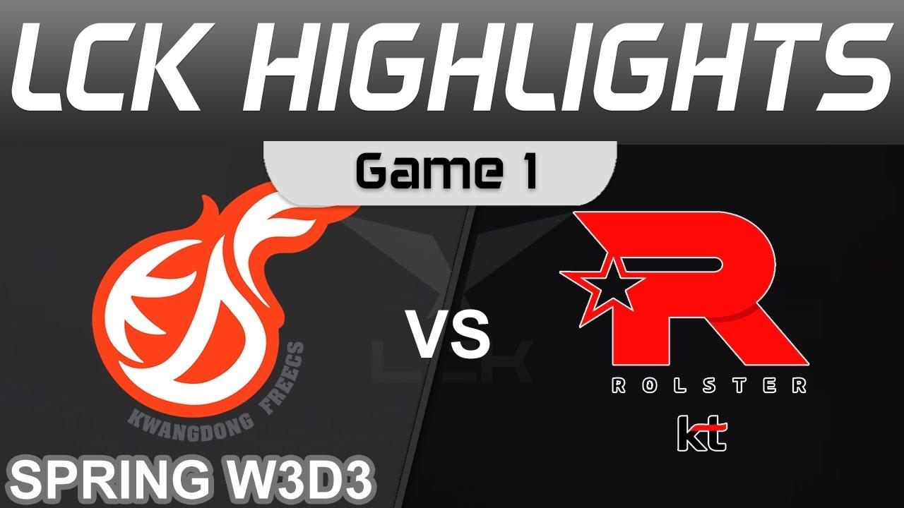 KDF vs KT Highlights Game 1 LCK Spring Season 2023 W3D3 Kwangdong Freecs vs KT Rolster by Onivia thumbnail