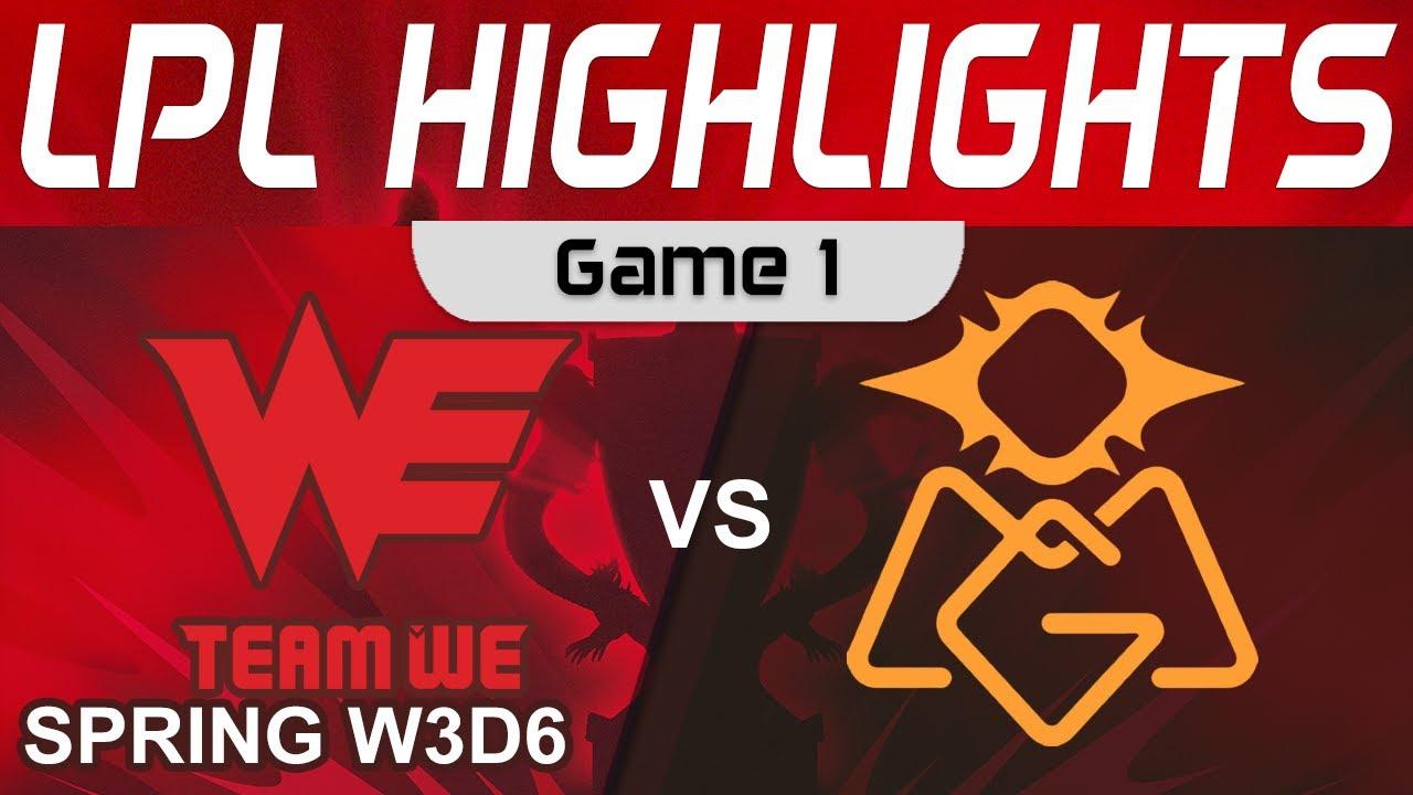 WE vs OMG Highlights Game 1 LPL Spring Season 2023 W3D6 Team WE vs Oh My God by Onivia thumbnail