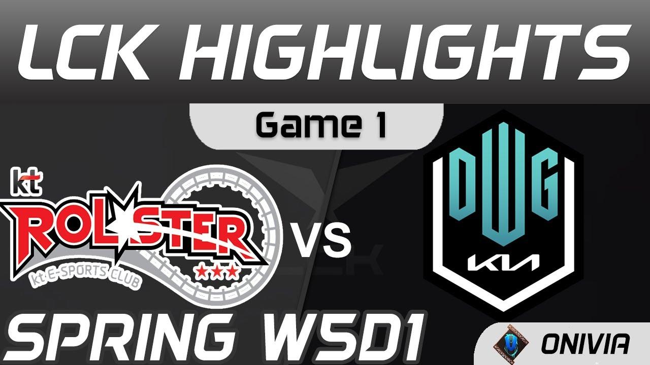 KT vs DK Highlights Game 1 Spring Season 2021 W5D1 KT Rolster vs DWG KIA Onivia thumbnail