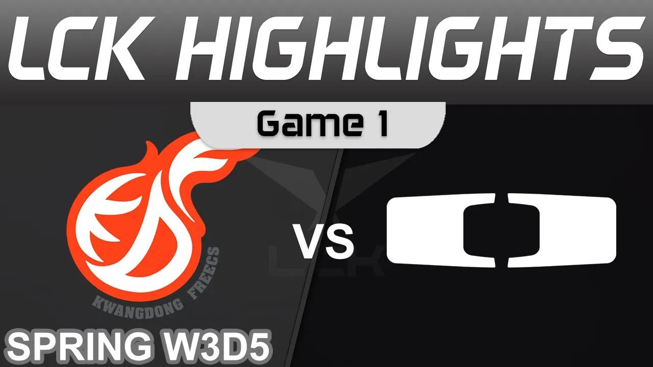 KDF vs DK Highlights Game 1 LCK Spring Season 2023 W3D5 Kwangdong Freecs vs Dplus KIA by Onivia thumbnail