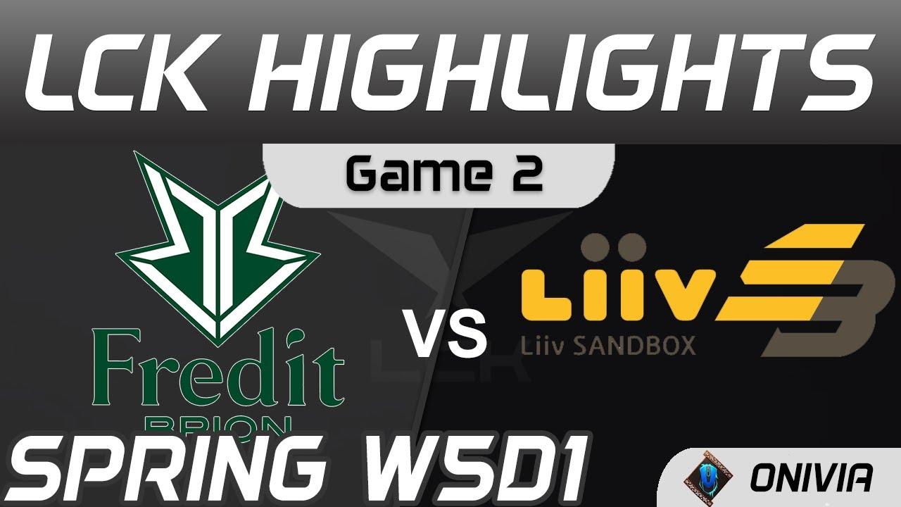 BRO vs LSB Highlights Game 2 Spring Season 2021 W5D1 Fredit BRION vs Liiv SANDBOX Onivia thumbnail