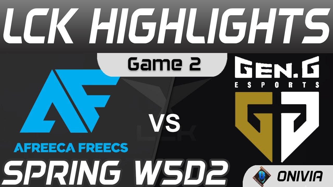 AF vs GEN Highlights Game 2 Spring Season 2021 W5D2 Afreeca Freecs vs Gen G Onivia thumbnail