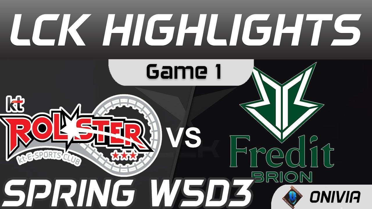 KT vs BRO Highlights Game 1 Spring Season 2021 W5D3 KT Rolster vs Fredit BRION Onivia thumbnail