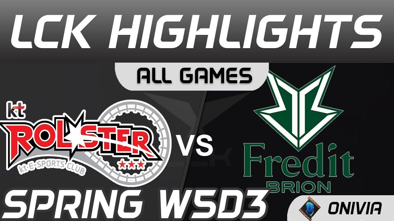 KT vs BRO Highlights ALL GAMES Spring Season 2021 W5D3 KT Rolster vs Fredit BRION Onivia thumbnail