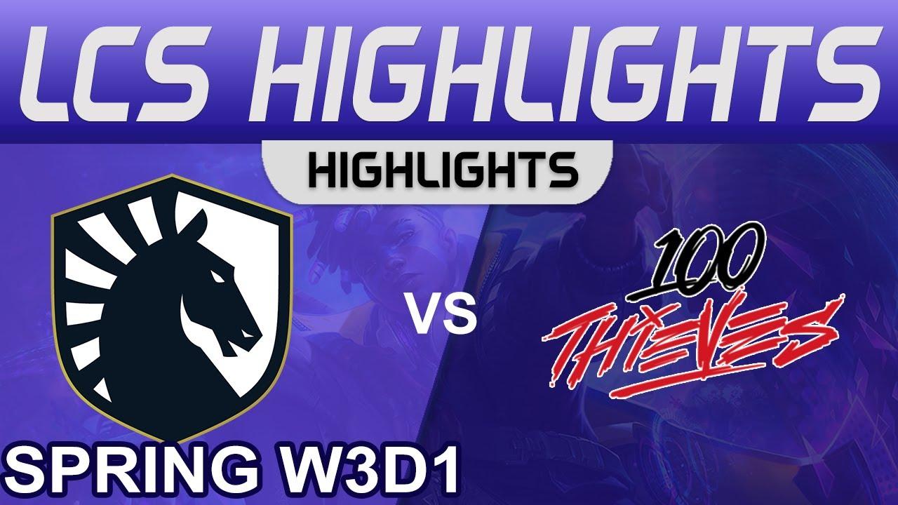 TL vs 100 Highlights LCS Spring Season 2023 W3D1 Team Liquid vs 100 Thieves by Onivia thumbnail