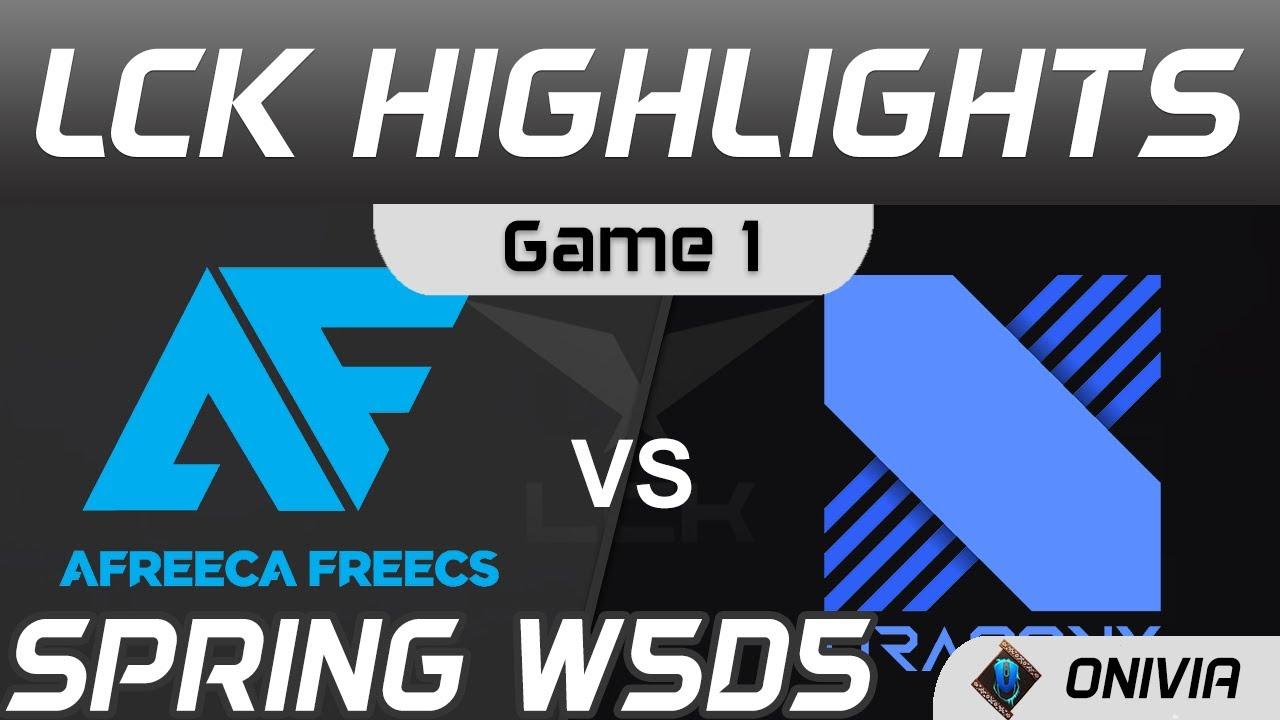 AF vs DRX Highlights Game 1 Spring Season 2021 W5D5 Afreeca Freecs vs DragonX Onivia thumbnail