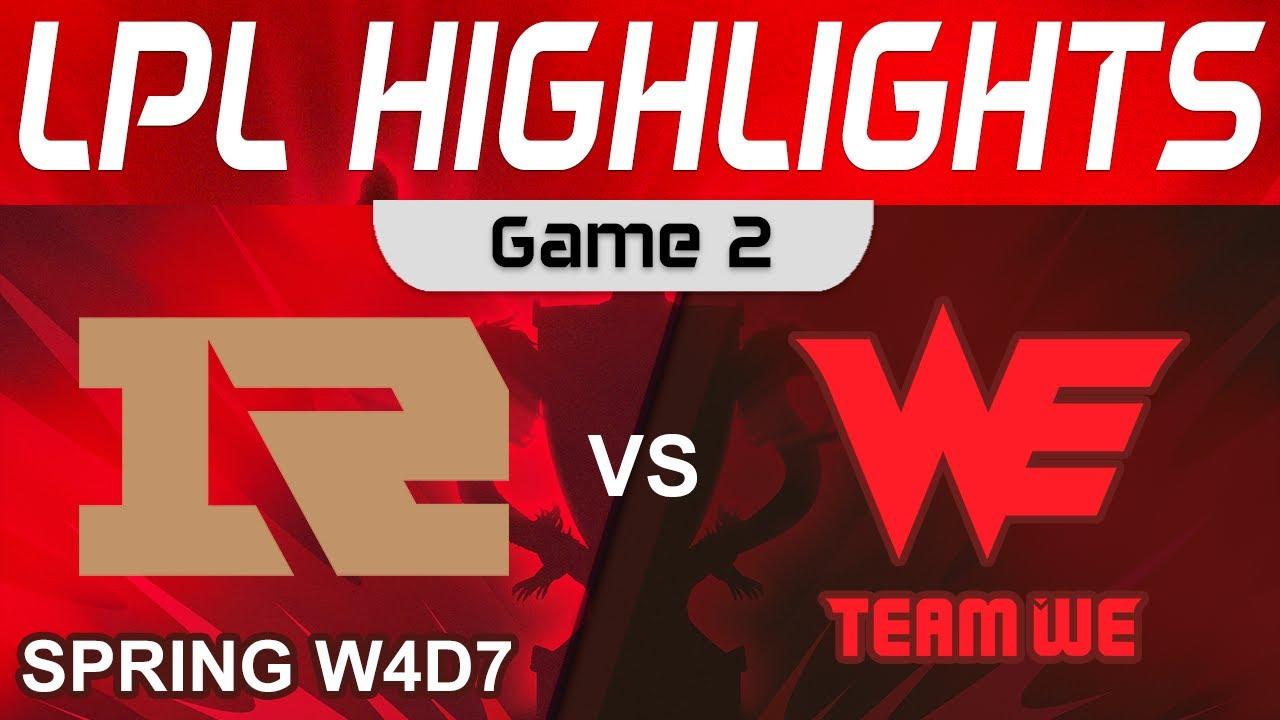 RNG vs WE Highlights Game 2 LPL Spring Season 2023 W4D7 Royal Never Give Up vs Team WE by Onivia thumbnail