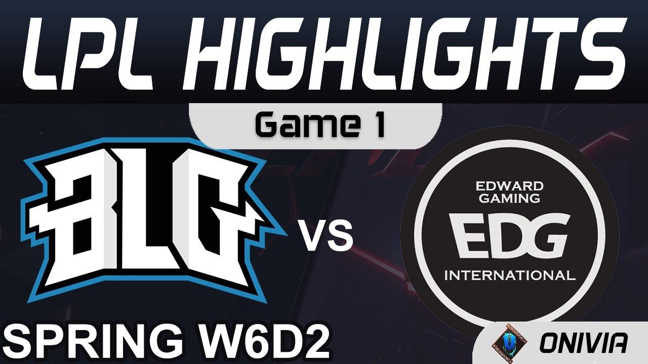 BLG vs EDG Highlights Game 1 LPL Spring Season 2021 W6D2 Bilibili Gaming vs Edward Gaming by Onivia thumbnail