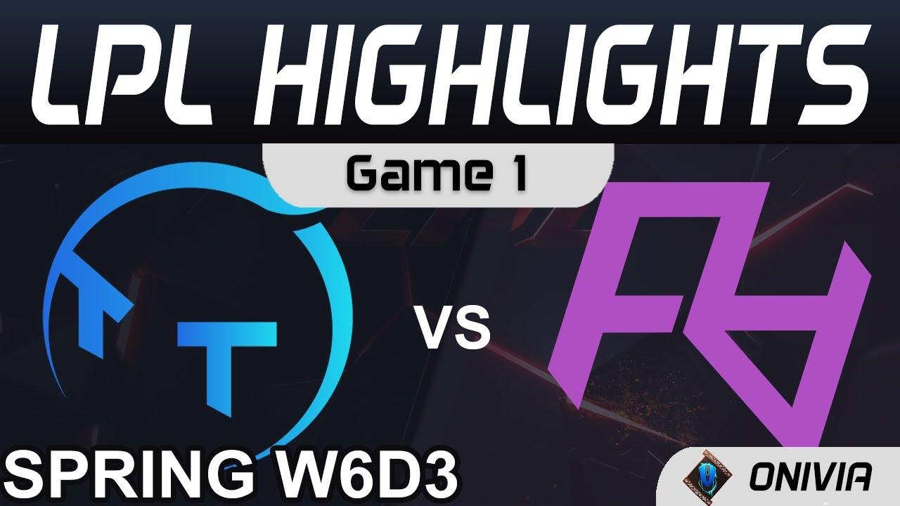 TT vs RA Highlights Game 1 LPL Spring Season 2021 W6D3 ThunderTalk Gaming vs Rare Atom by Onivia thumbnail