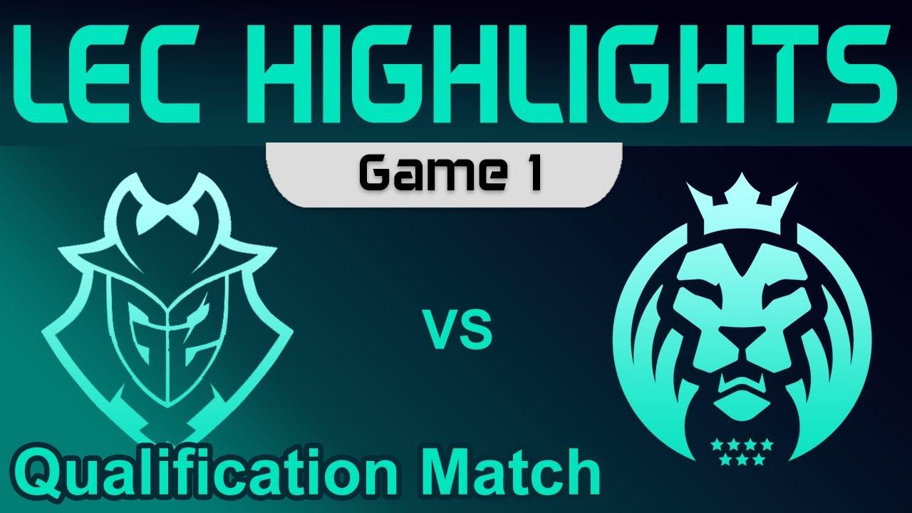 G2 vs MAD Highlights Game 1 Qualification Match LEC Winter 2023 G2 Esports vs MAD Lions by Onivia thumbnail