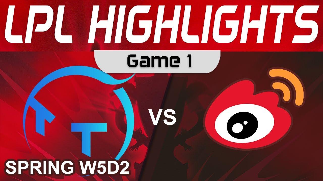 TT vs WBG Highlights Game 1 LPL Spring Season 2023 W5D2 ThunderTalk Gaming vs Weibo Gaming by Onivia thumbnail