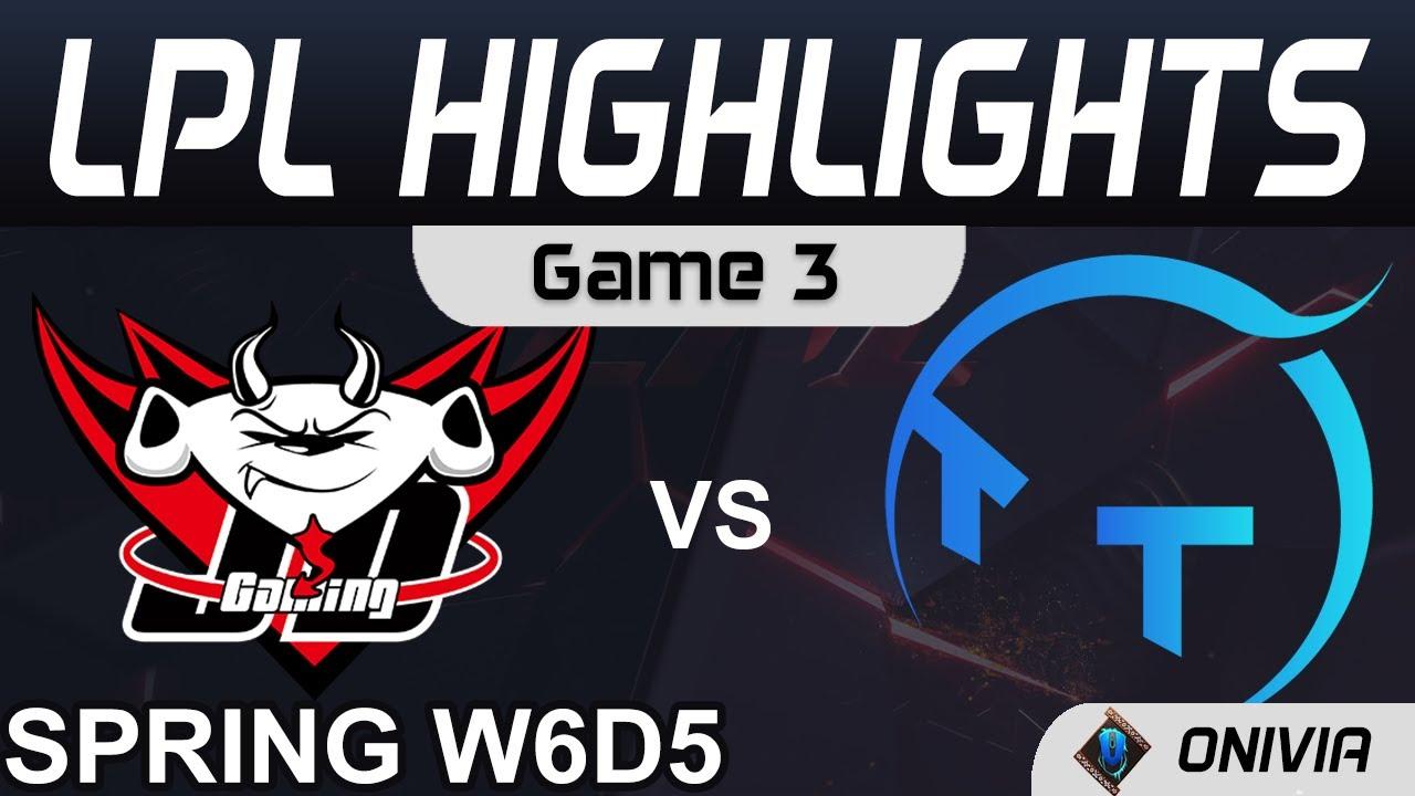 JDG vs TT Highlights Game 3 LPL Spring Season 2021 W6D5 JD Gaming vs ThunderTalk Gaming by Onivia thumbnail