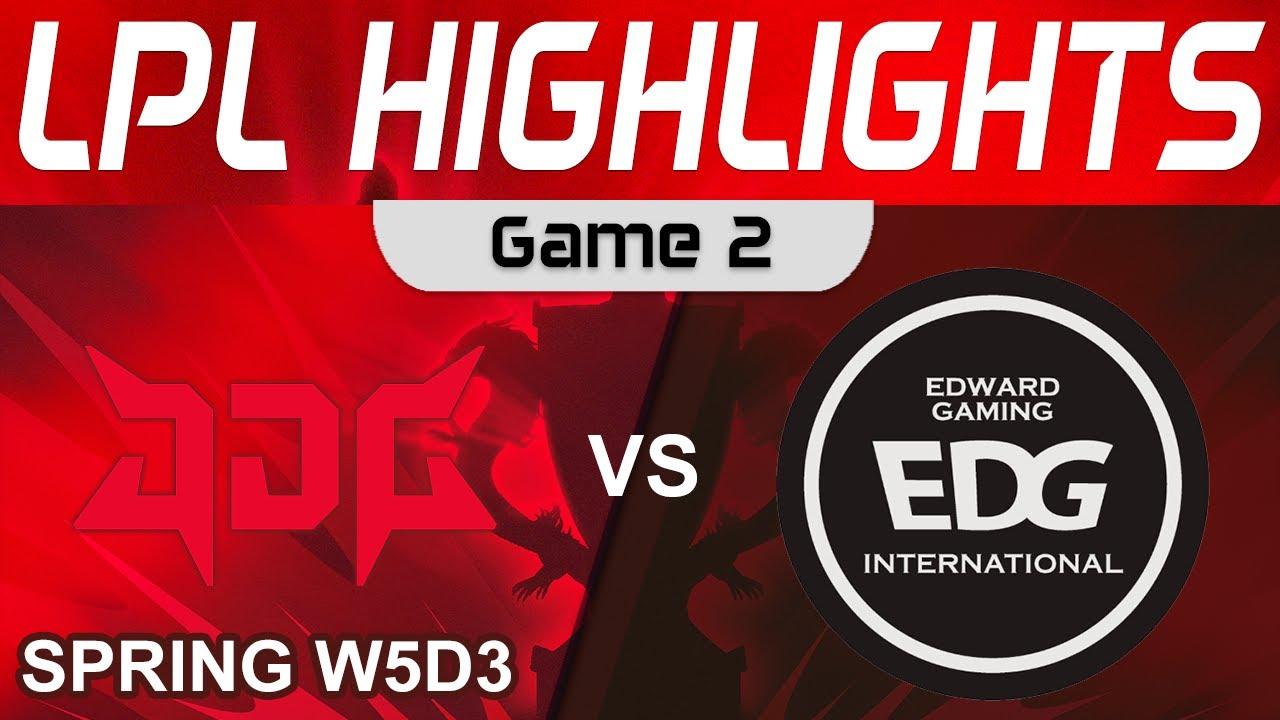 JDG vs EDG Highlights Game 2 LPL Spring Season 2023 W5D3 JD Gaming vs EDward Gaming by Onivia thumbnail