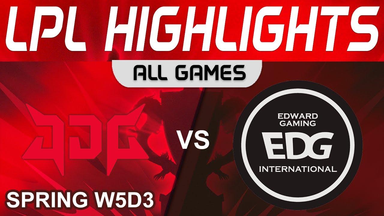 JDG vs EDG Highlights ALL GAMES LPL Spring Season 2023 W5D3 JD Gaming vs EDward Gaming by Onivia thumbnail