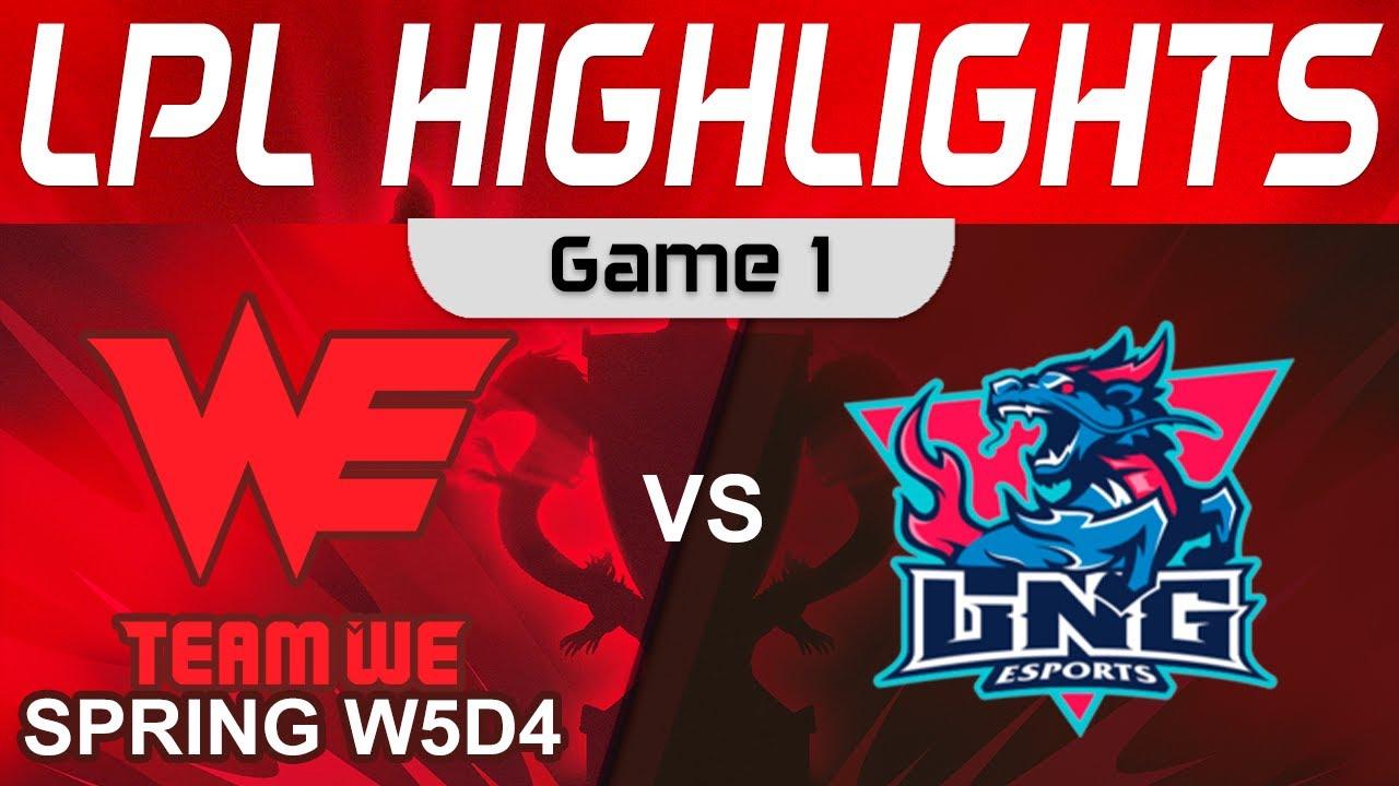 WE vs LNG Highlights Game 1 LPL Spring Season 2023 W5D4 Team WE vs LNG Esports by Onivia thumbnail