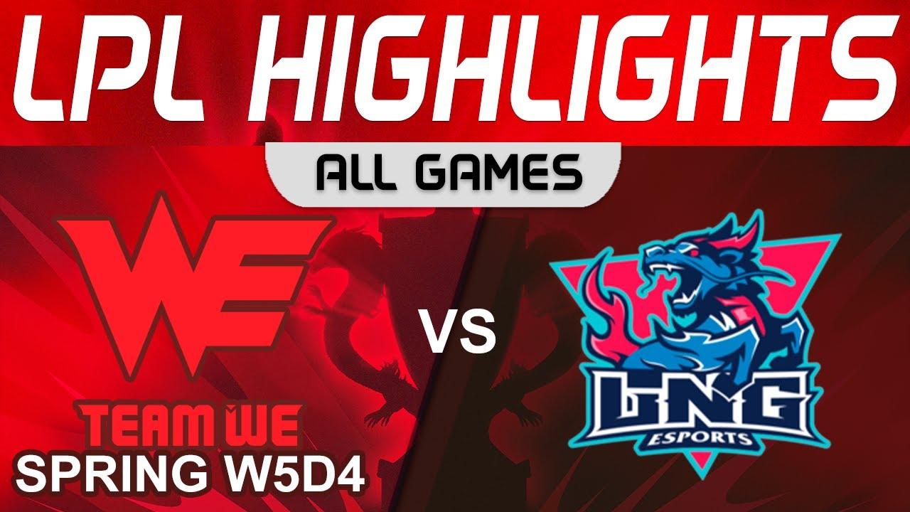 WE vs LNG Highlights ALL GAMES LPL Spring Season 2023 W5D4 Team WE vs LNG Esports by Onivia thumbnail